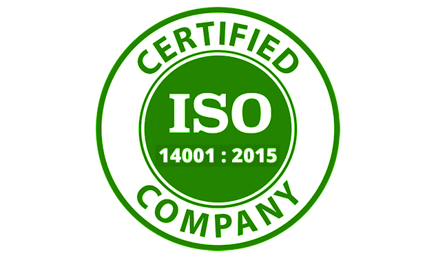 ISO 14001:2015 badge